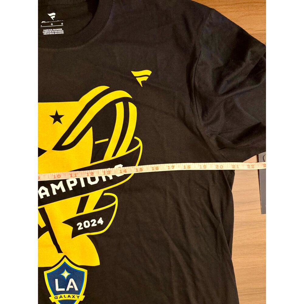 LA Galaxy Fanatics MLS CUP Champions 2024 Shirt Men's Large NWT - Picture 4 of 7